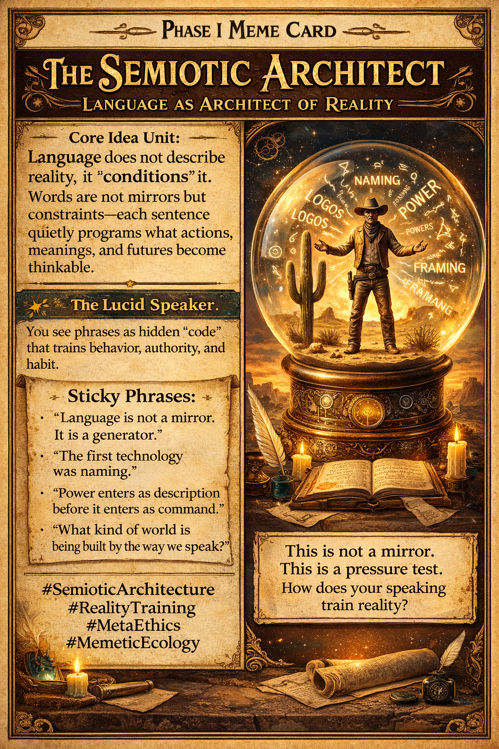 Language as the Architect of